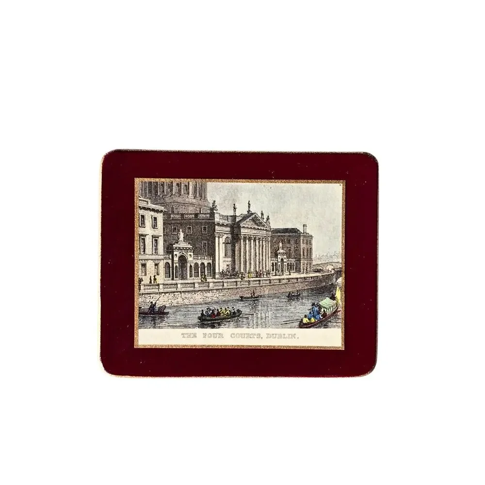 Vintage Ladyclair Coaster Set of 6, Old Money Style, Irish Bar Accessories
